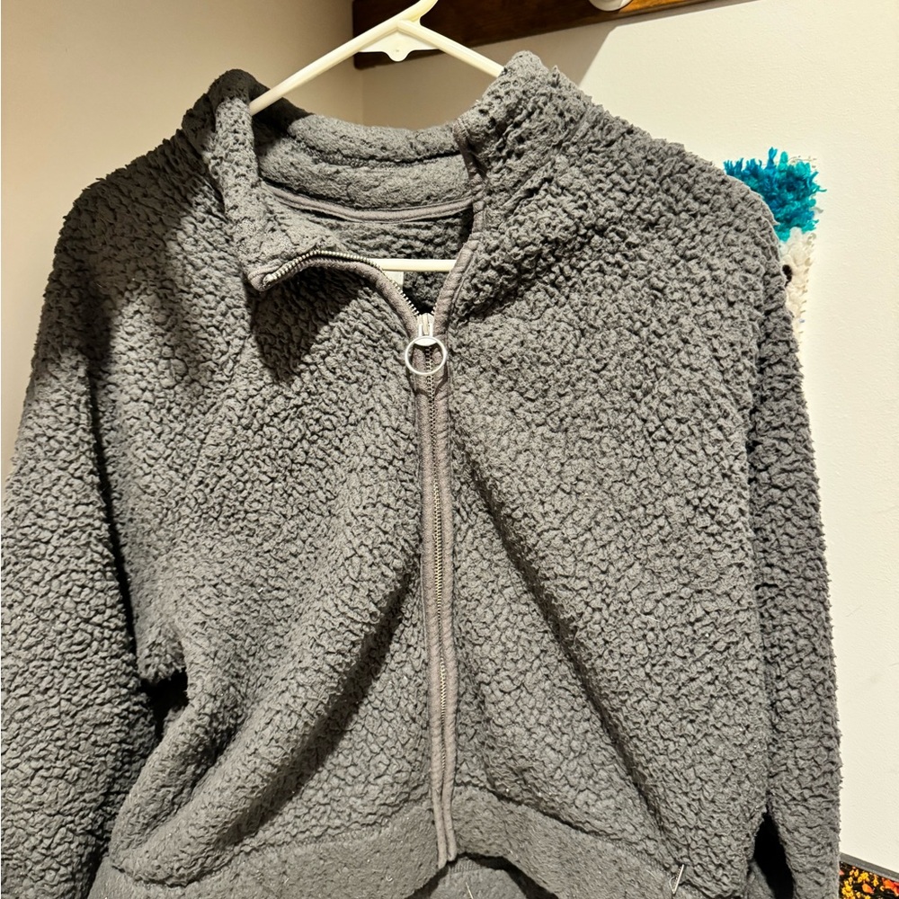 Grey Sherpa Jacket